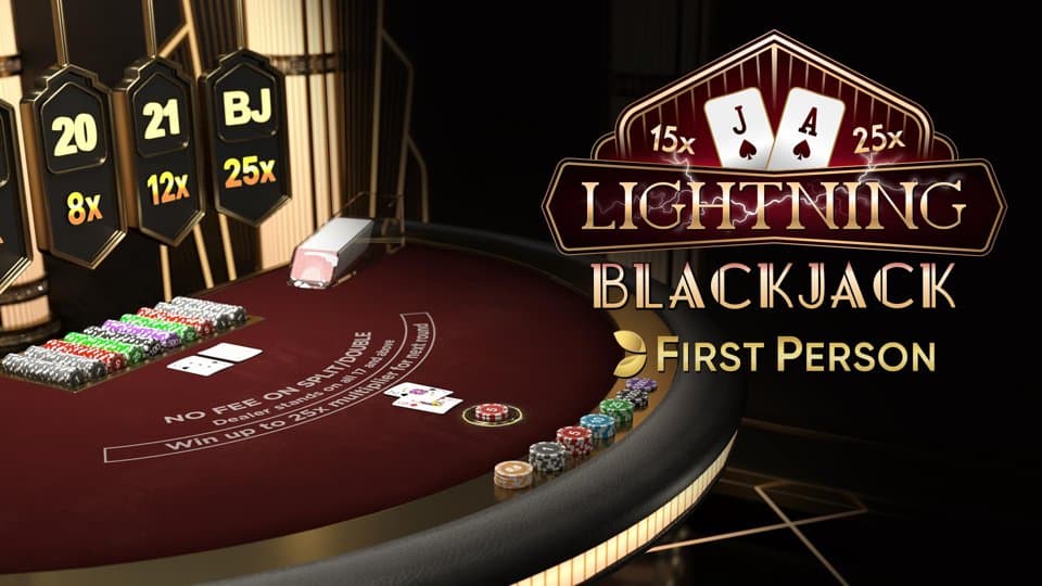 First Person Lightning Blackjack