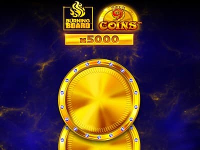 9 Coins Gold Burning Board